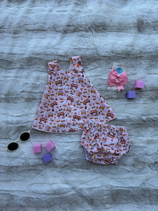 Wrap Swing Dress & Bloomer Set