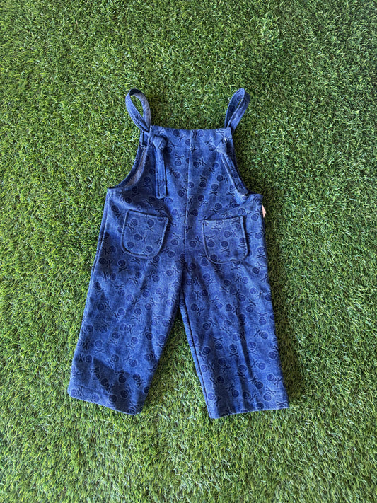 Skull Denim Overalls