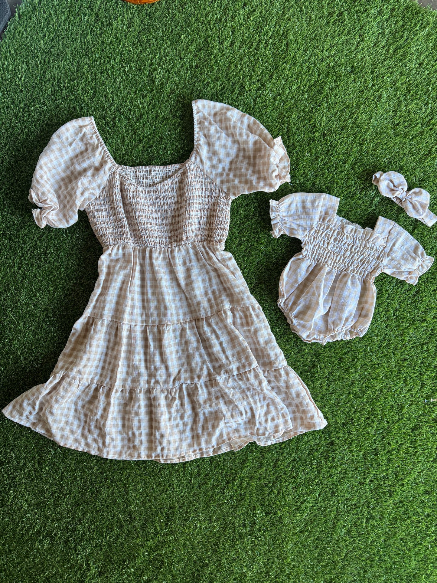 Mommy & Me Gingham Dress