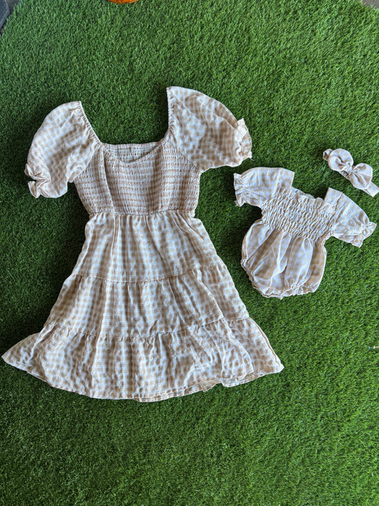 Mommy & Me Gingham Dress